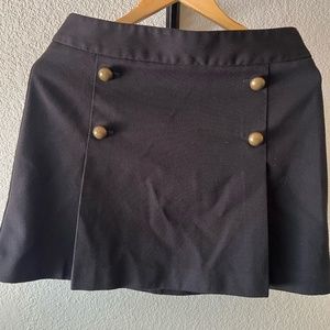 Express Skirts / Black Express Skirt with Gold Button /Size 08